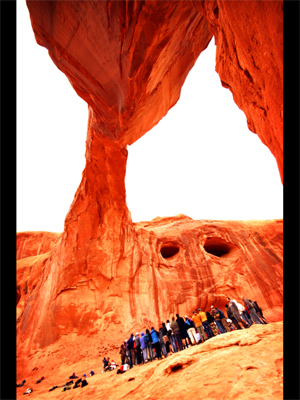viewing a photo on an iPad - Moab Utah