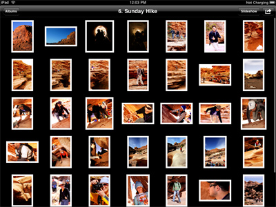 iPad - Album view screenshot