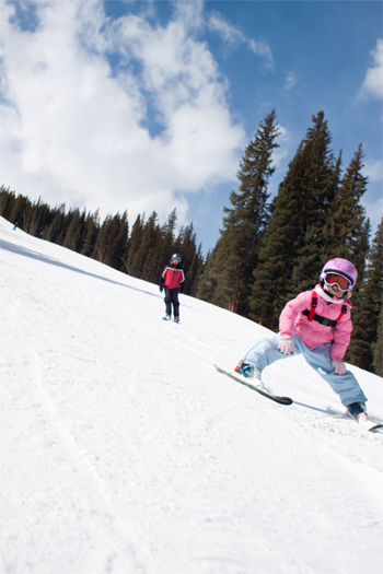 Sadie skiing at Copper Mountain Colorado