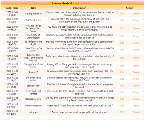 PHP Manage Quotes - PHP based system