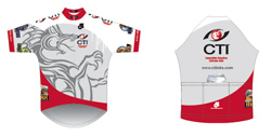 Bike Jersey layout for Custom Ink Company