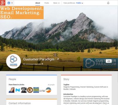 Customer Paradigm Google+ SEO Services