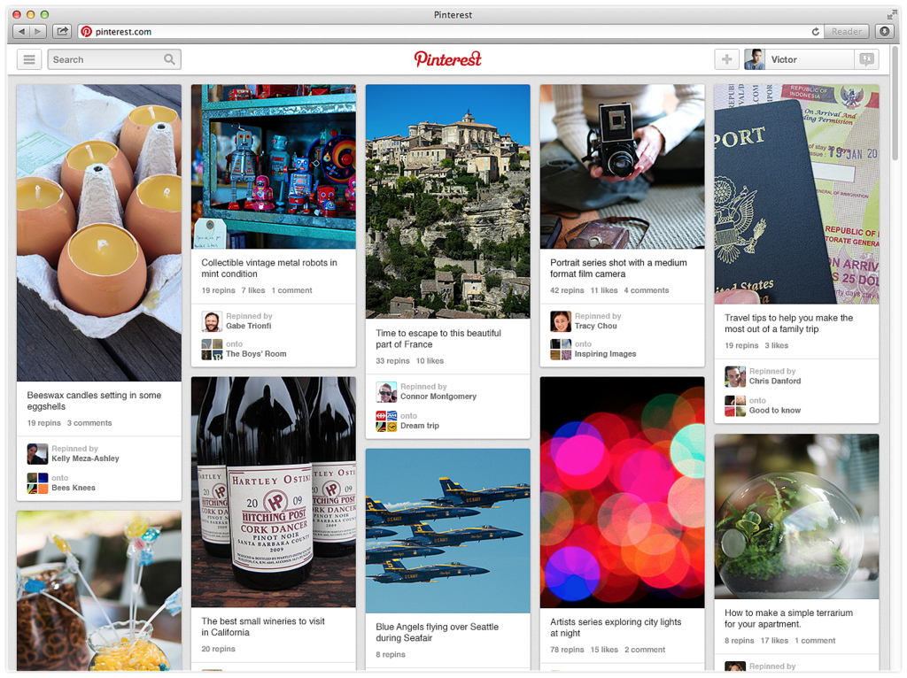 Pinterest for Web - Internet Marketing - Customer Paradigm