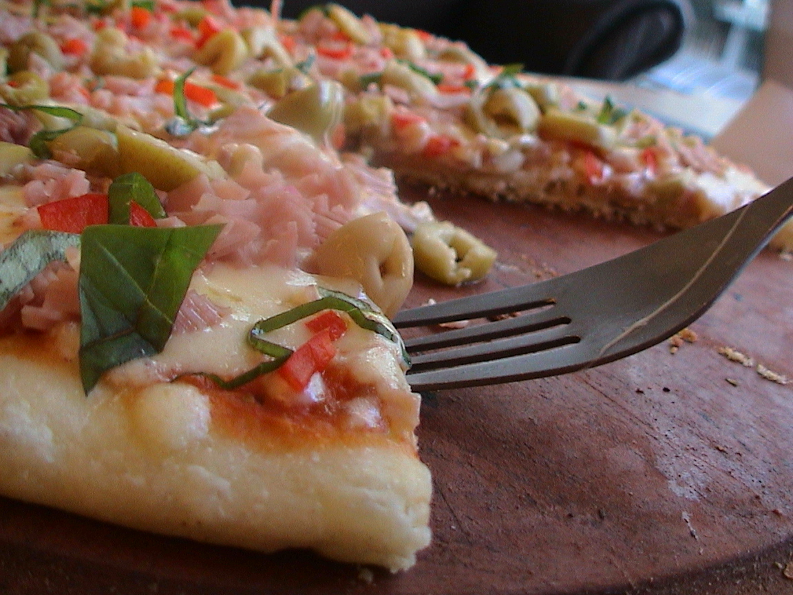 Fork in a Pizza