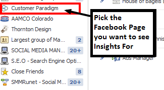 Accessing your Facebook Insights Accessing your Facebook Insights