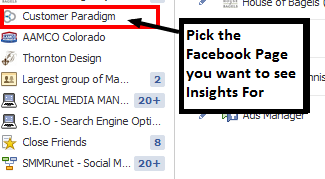 Accessing your Facebook Insights