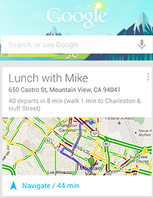 Google Now Screenshot