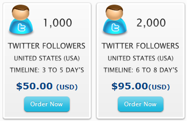 Purchasing fake twitter followers