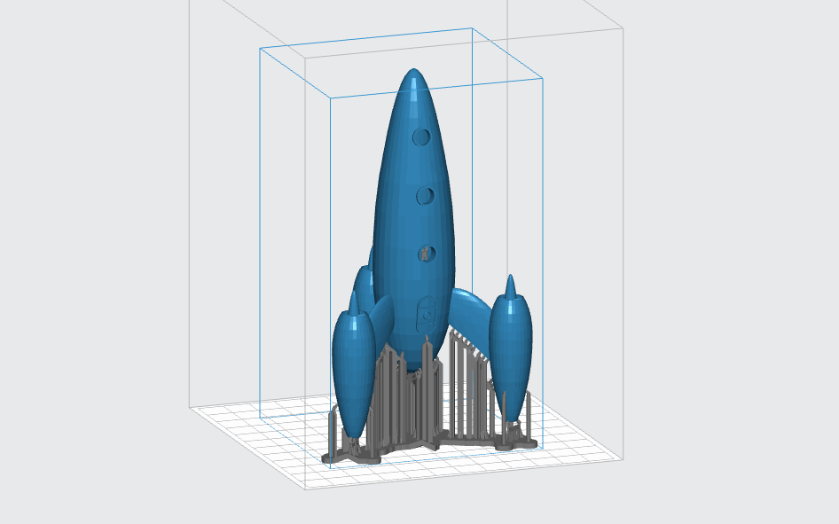 3D model of a Rocketship