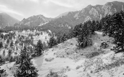Boulder, Colorado in the snow…