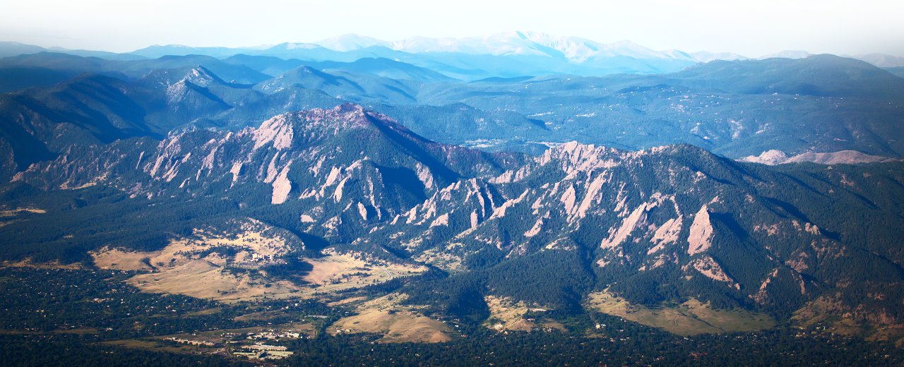 Aerial Photo of Boulder, Colorado - photo by Jeff Finkelstein, founder of Customer Paradigm