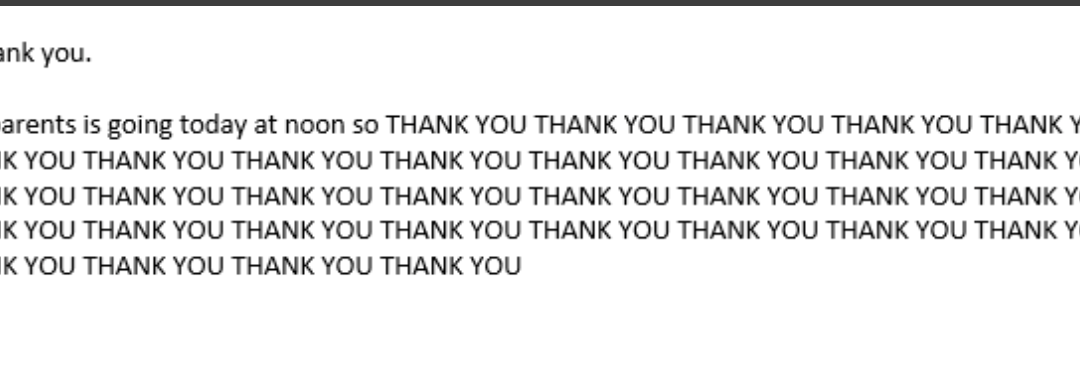 Happy Client Message