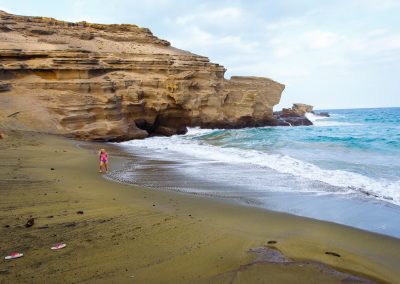 Green Sand Beach in Hawaii