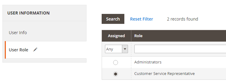 When the page refreshes you will see a new tab - "Role Users"