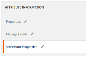 Storefront Properties Tab