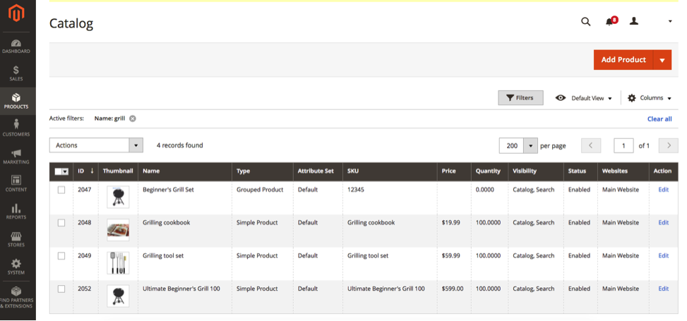 What your Grouped Section will Look Like After