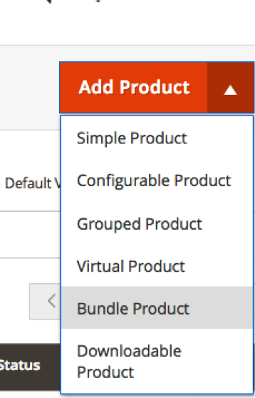 Dropdown Menu Select Bundle Product