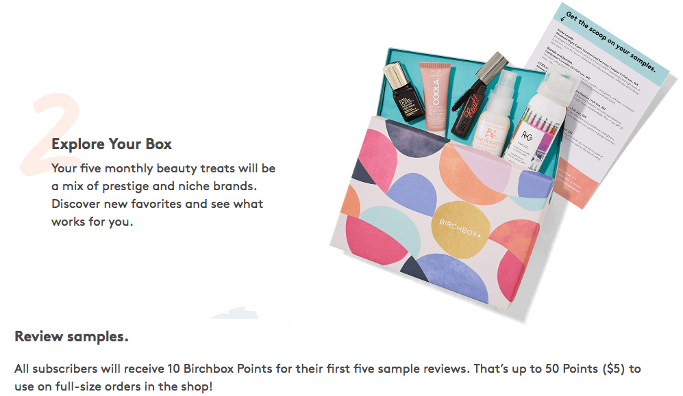 Birchbox REwards Points Example