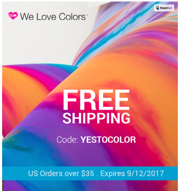 Free Shipping Email Example
