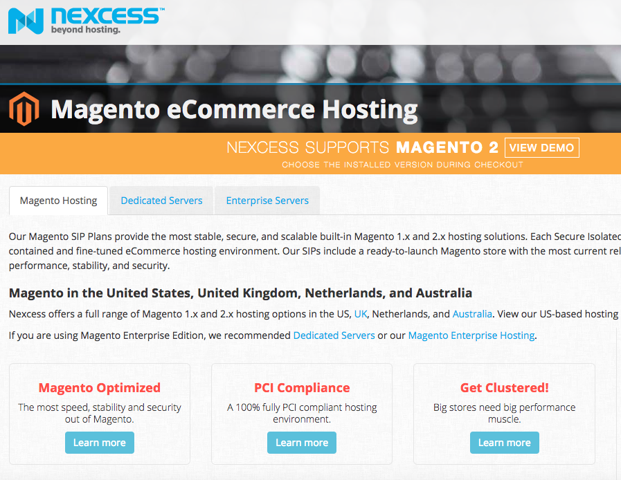 Nexcess Magento Hosting