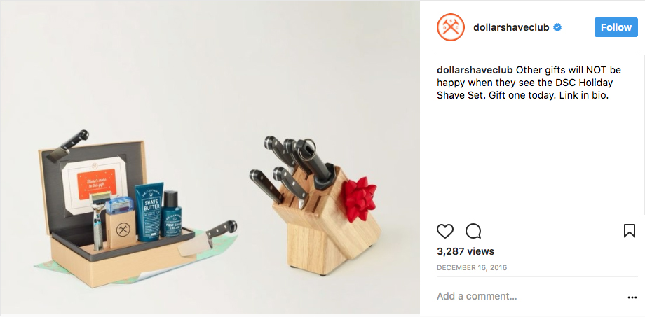 Dollar Shave Club Holiday Ad