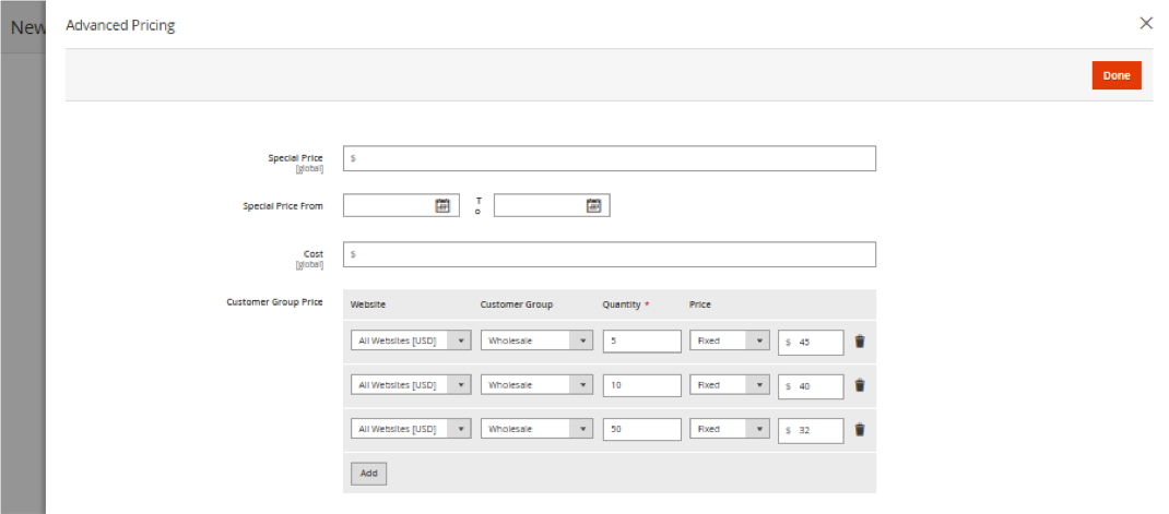 Setting Up Tiered Pricing