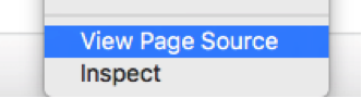 View Page Source