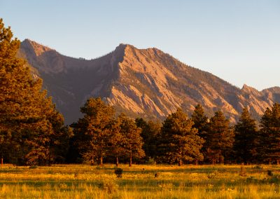Image of Boulder Flatirons on the Flatirons Vista Trail in Boulder, CO