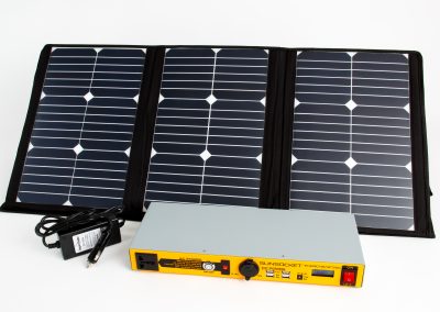 Solar power panels and battery pack
