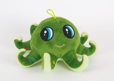 Green octopus - product photography