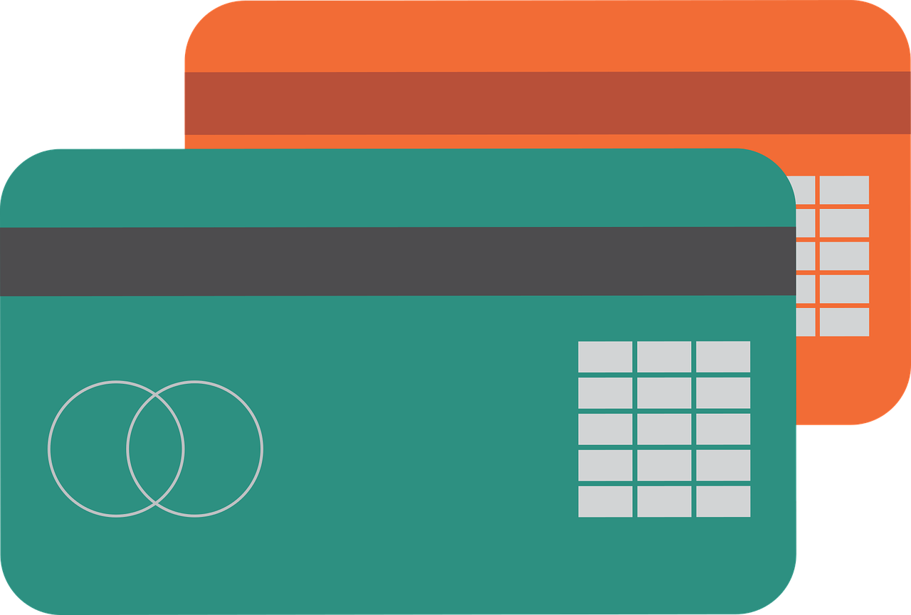 Credit Card Animation. Credit card fraud and ecommerce