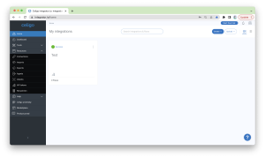 Celigo integrator.io dashboard